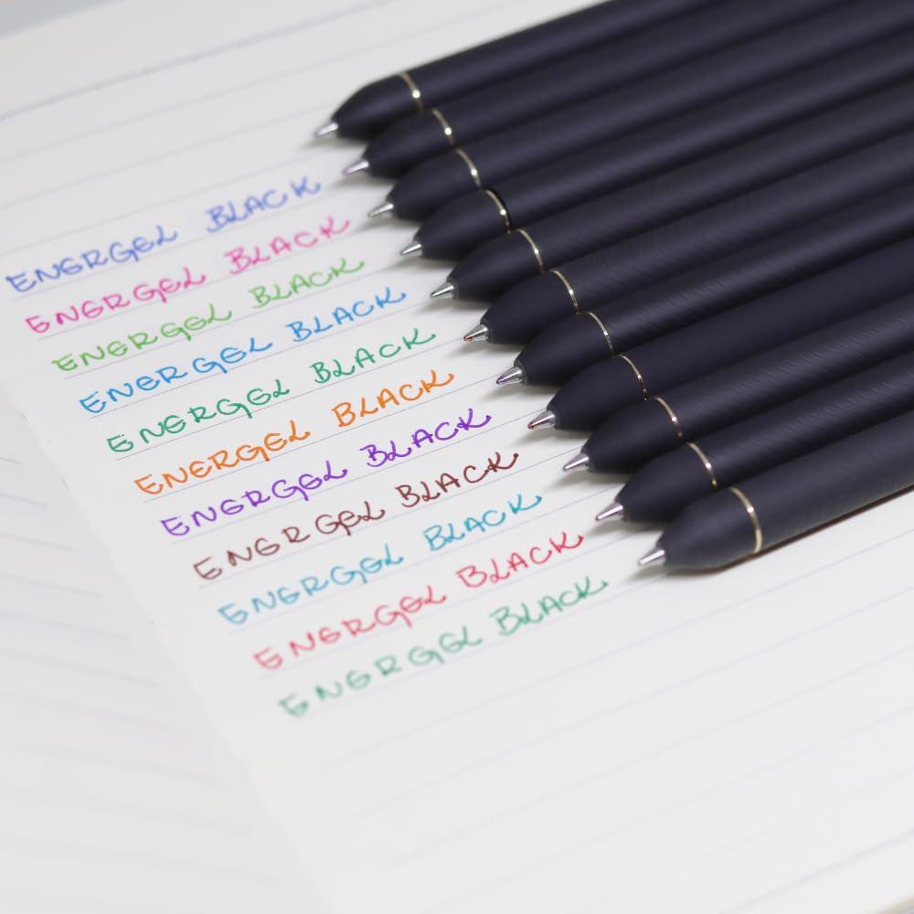 Pentel Energel Gel Pen Black 0.7mm Brown BL437R1-E - Image 7