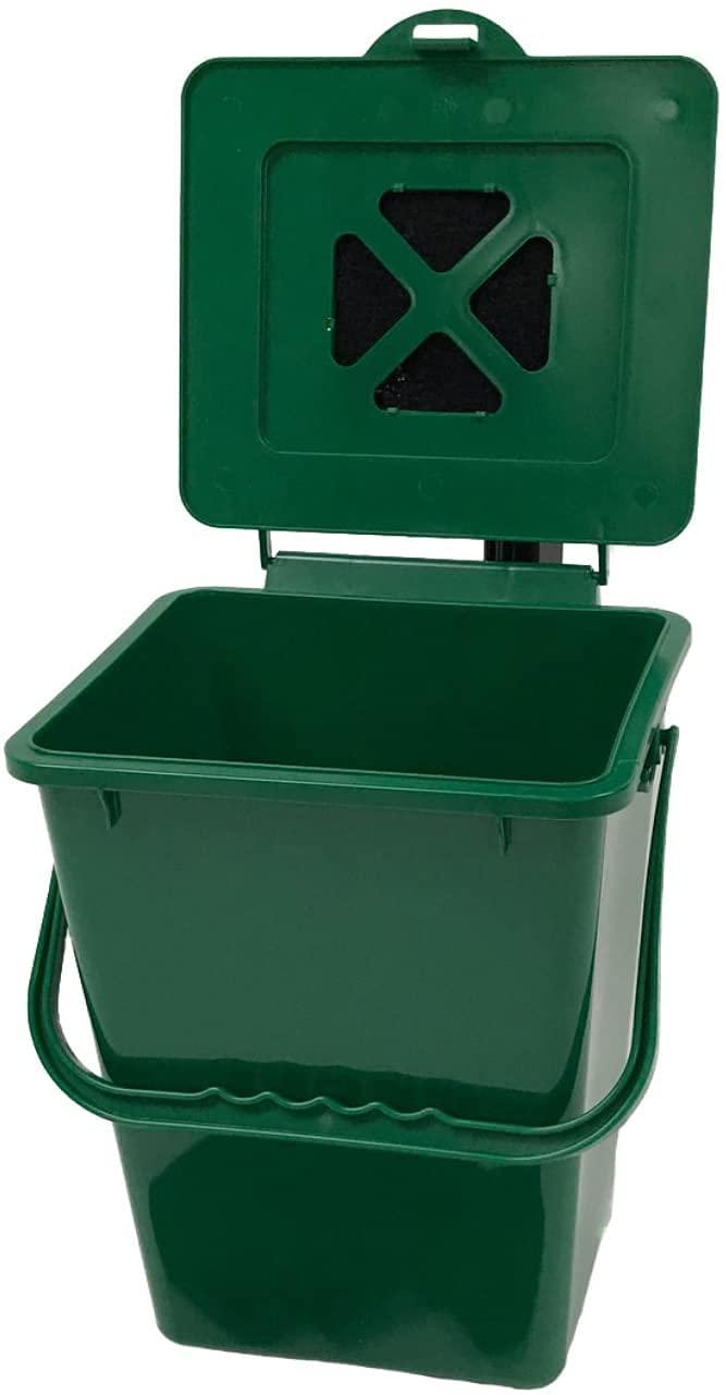 Exaco ECO 2000-NP Kitchen Compost Pail, 2.4 Gallon, Green - Image 2