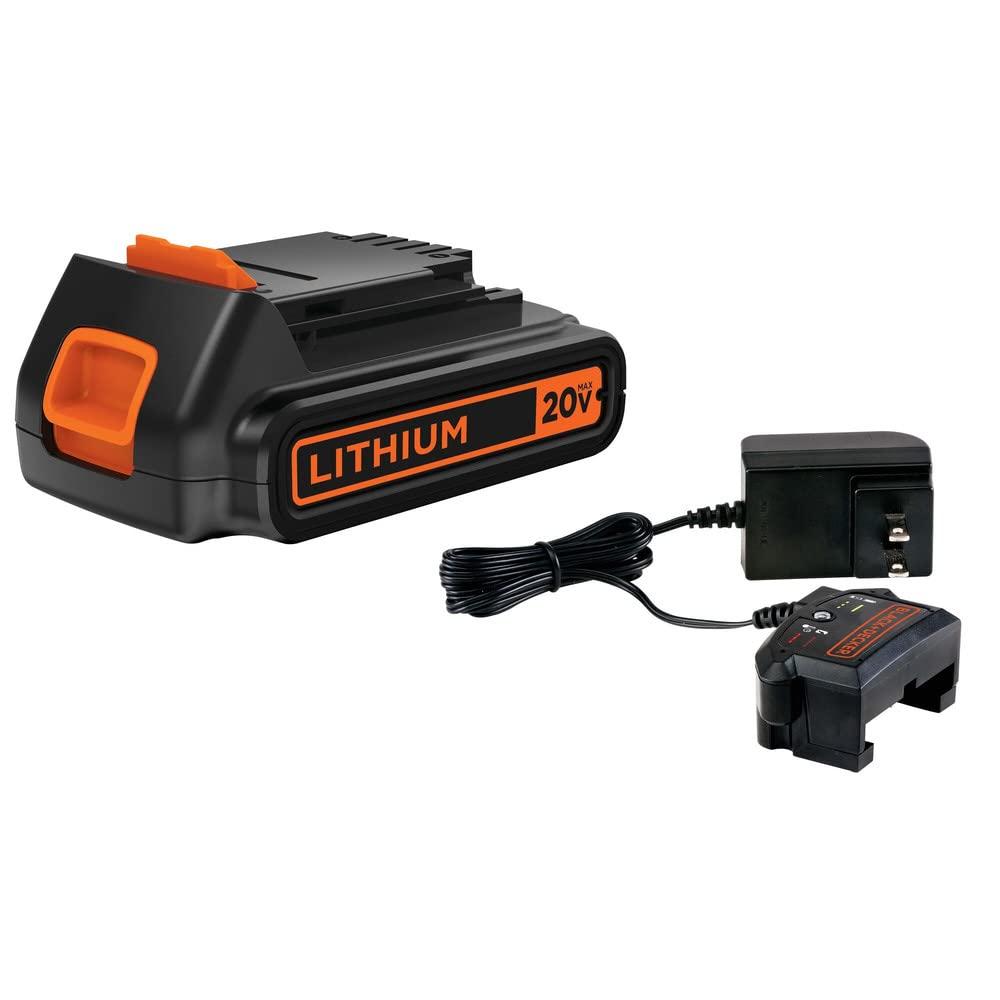 BLACK+DECKER 20V MAX Cordless Leaf Blower, Lawn Sweeper, 130 mph Air Speed, Lightweight Design, Battery and Charger Included (LSW221) - Image 3