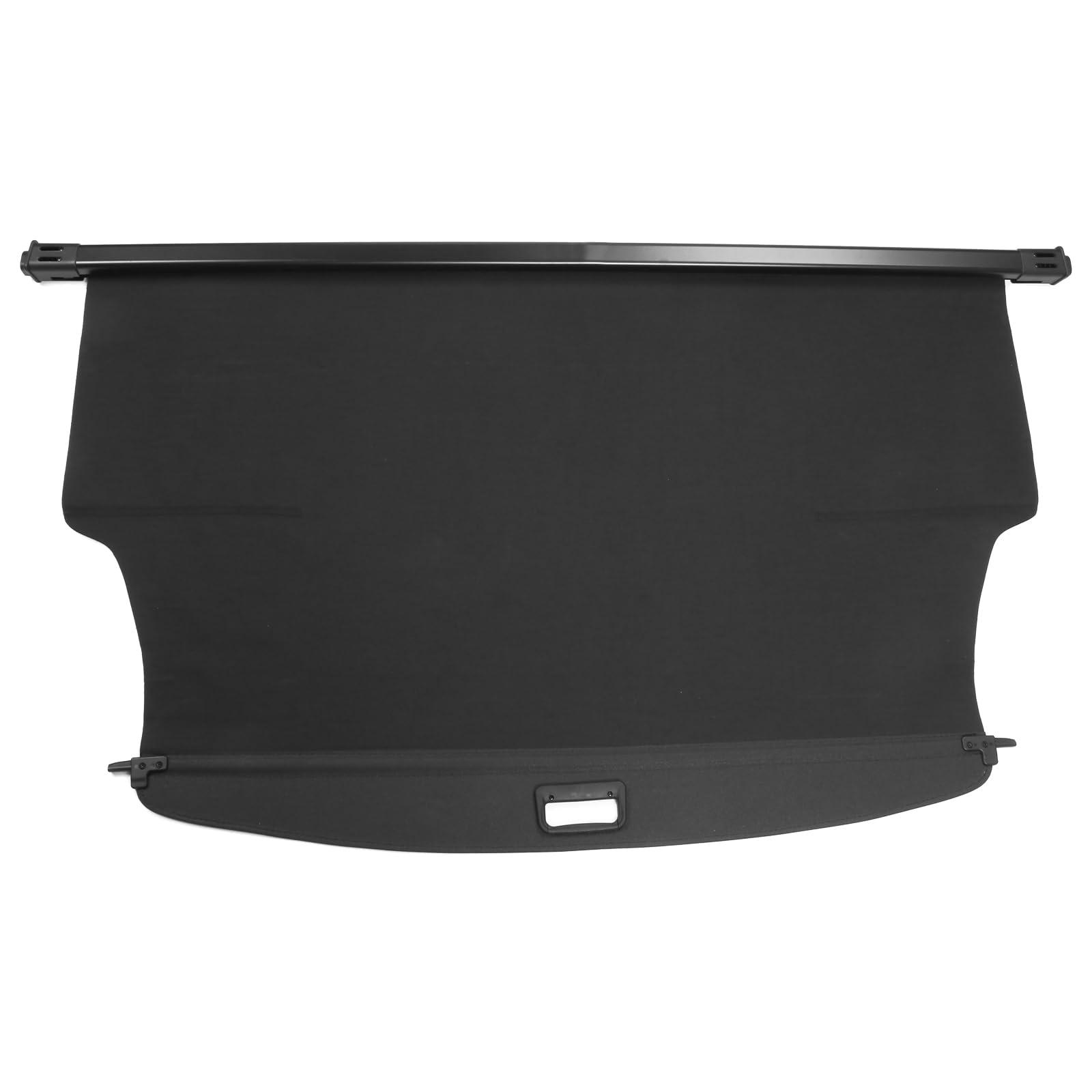 IKON MOTORSPORTS, Cargo Cover Compatible with 2021-2023 Chevy Cadillac GMC, OEM Style PVC & Aluminum Rod Black Security Rear Trunk Cover Security Retractable Shield, 2022 84390976 84390977 84390978 - Image 7