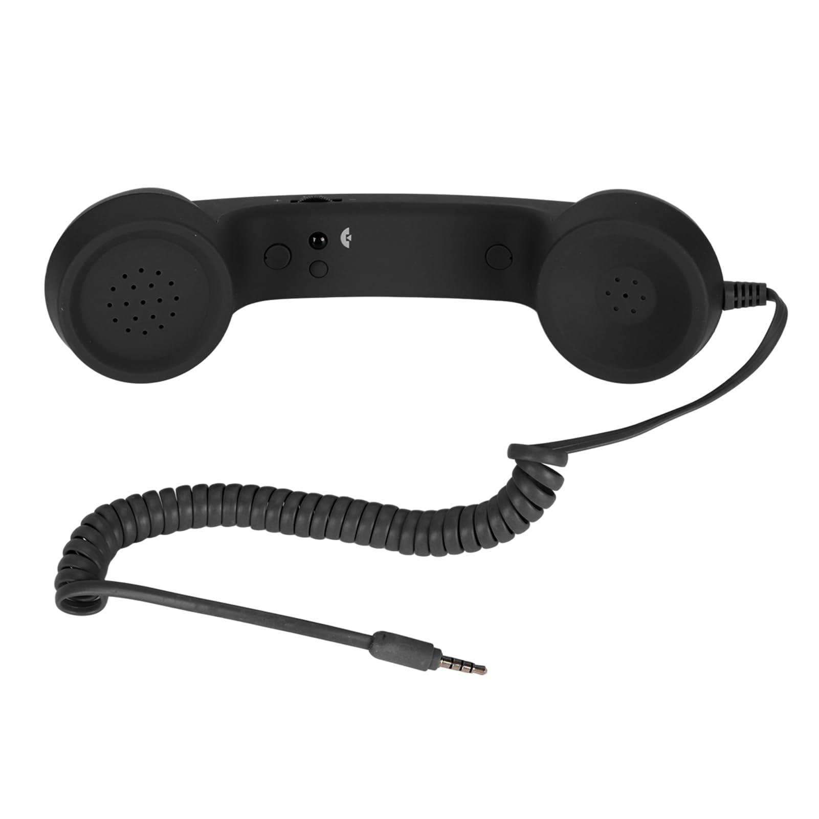 FLEXMAN Bluetooth Retro Phone, Radiation Proof Vintage Phone Handset with 3.5mm Socket, Multifunction Classic Retro Phone Handset for Smartphone Decorations Props (Black) - Image 8