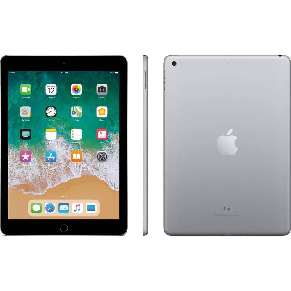 Apple iPad with WiFi, 128GB, Space Gray (2018 Model) (Renewed) - Image 2