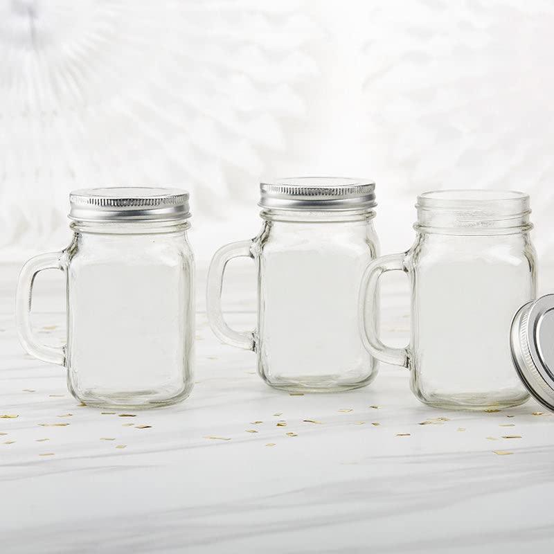 36PCS 12 oz. Large Glass Jars with Lids and Handles, Kate Aspen Mason Jars Mugs, Wide Mouth Drinking Glass and DIY Favor Decor for Wedding, Bridal Shower, Baby Shower Party - Image 4