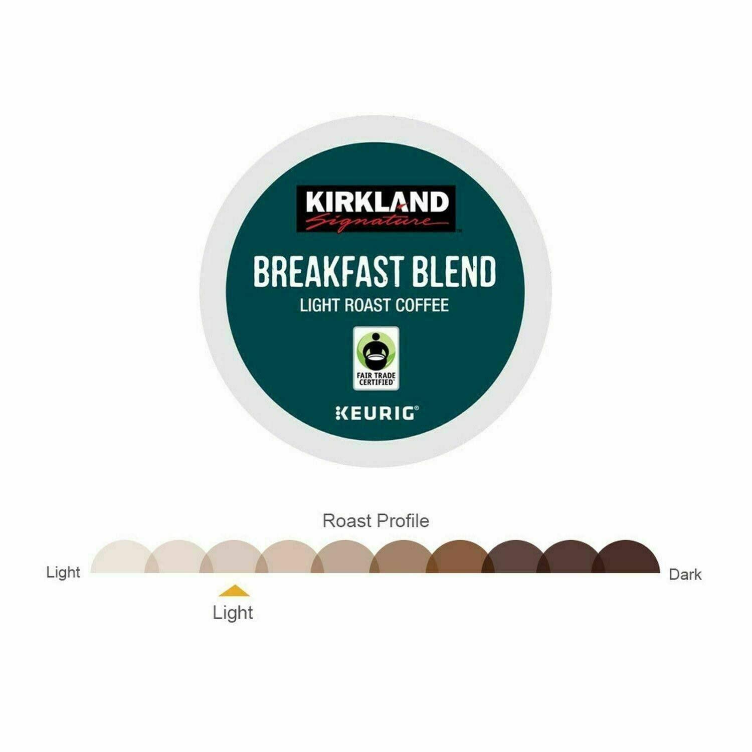 Kirkland Signature Breakfast Blend, Organic Light Roast Coffee - 120 Count - Image 5