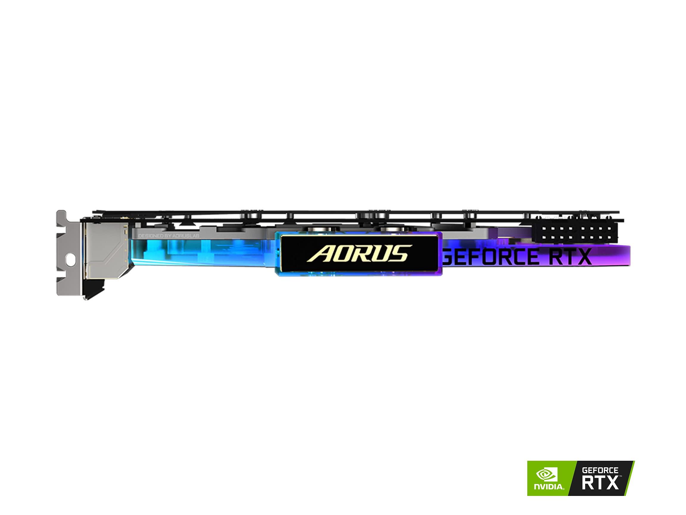 GIGABYTE AORUS GeForce RTX 3080 Xtreme WATERFORCE WB 10G (REV 2.0) Graphics Card, Water Block Cooling System, LHR, 10GB 320-bit GDDR6X, GV-N3080AORUSX WB-10GD REV2.0 Video Card - Image 8