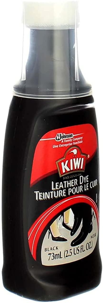 KIWI Leather Dye Restorer | For Shoes, Boots, Furniture, Jacket, Briefcase and More | Black | Includes Sponge Applicator - Image 2