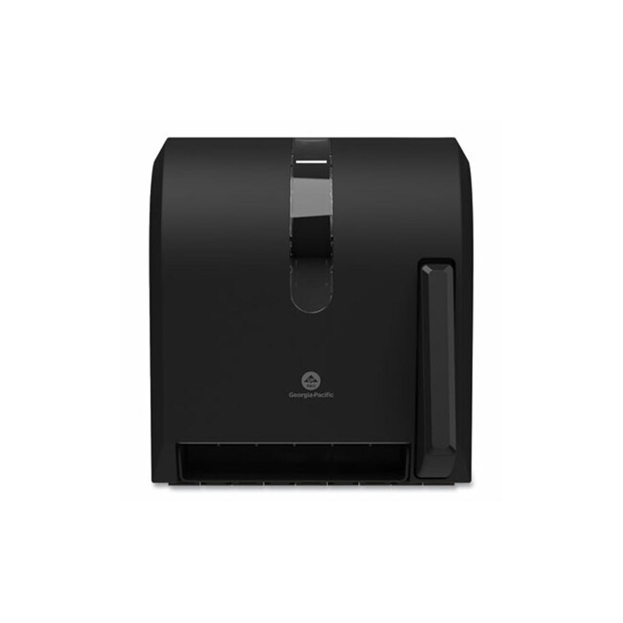 Georgia-Pacific Push Paddle Roll Paper Towel Dispenser by GP PRO, 54338A, Black