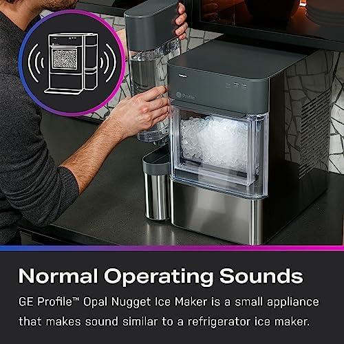 GE Profile Opal 2.0 XL with 1 Gallon Tank, Chewable Crunchable Countertop Nugget Ice Maker, Scoop included, 38 lbs in 24 hours, Pellet Ice Machine with WiFi & Smart Connected, Stainless Steel - Image 7