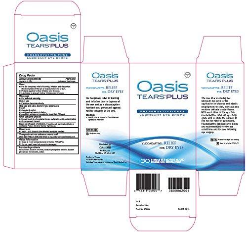 Oasis TEARS PLUS Preservative-Free Lubricant Eye Drops, 30 containers, 0.3 ML/0.01 FL OZ - Image 4