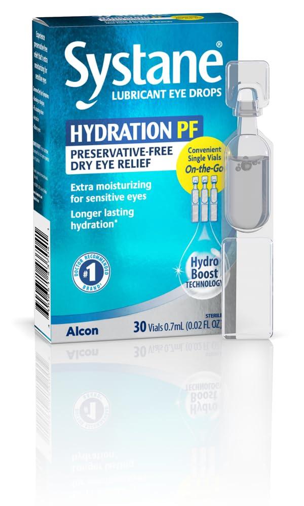 Alcon Hydration Preservative-Free Lubricant Eye Drops, Transparent, 0.7 ml, 30 Count - Image 4