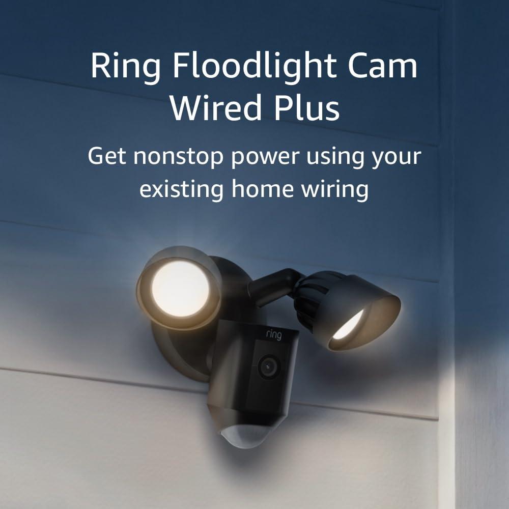 Ring Floodlight Cam Wired Plus (newest model), Home or business security, day or night in 1080p HD, Black - Image 8