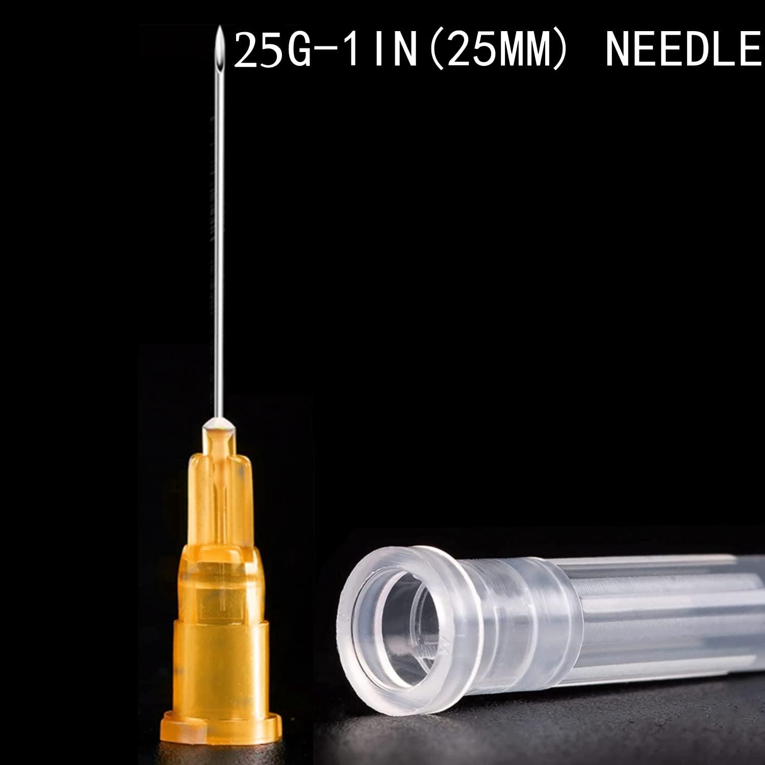 100 Pack 2ml (2.5ml) Plastic Luer Lock Syringa with 25Ga and Cap, Individually Sealed Wrapped, for Scientific Labs, Measuring Liquid, Refilling Cartridges or Glue Applicator - Image 5