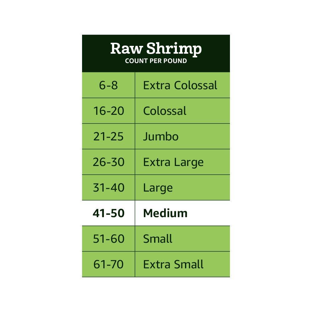 Amazon Fresh Brand, Raw Medium Peeled & Deveined Tail Off Shrimp Frozen, Responsibly Sourced, Phosphate Free, 1 Lb, (41-50 Count/Pound) - Image 4