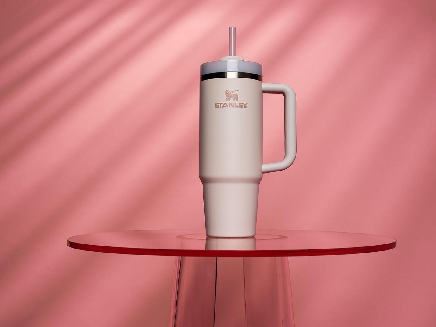 Stanley Quencher H2.0 Tumbler with Handle and Straw 30 oz | Flowstate 3-Position Lid | Cup Holder Compatible for Travel | Insulated Stainless Steel Cup | BPA-Free | Rose Quartz 2.0 - Image 6