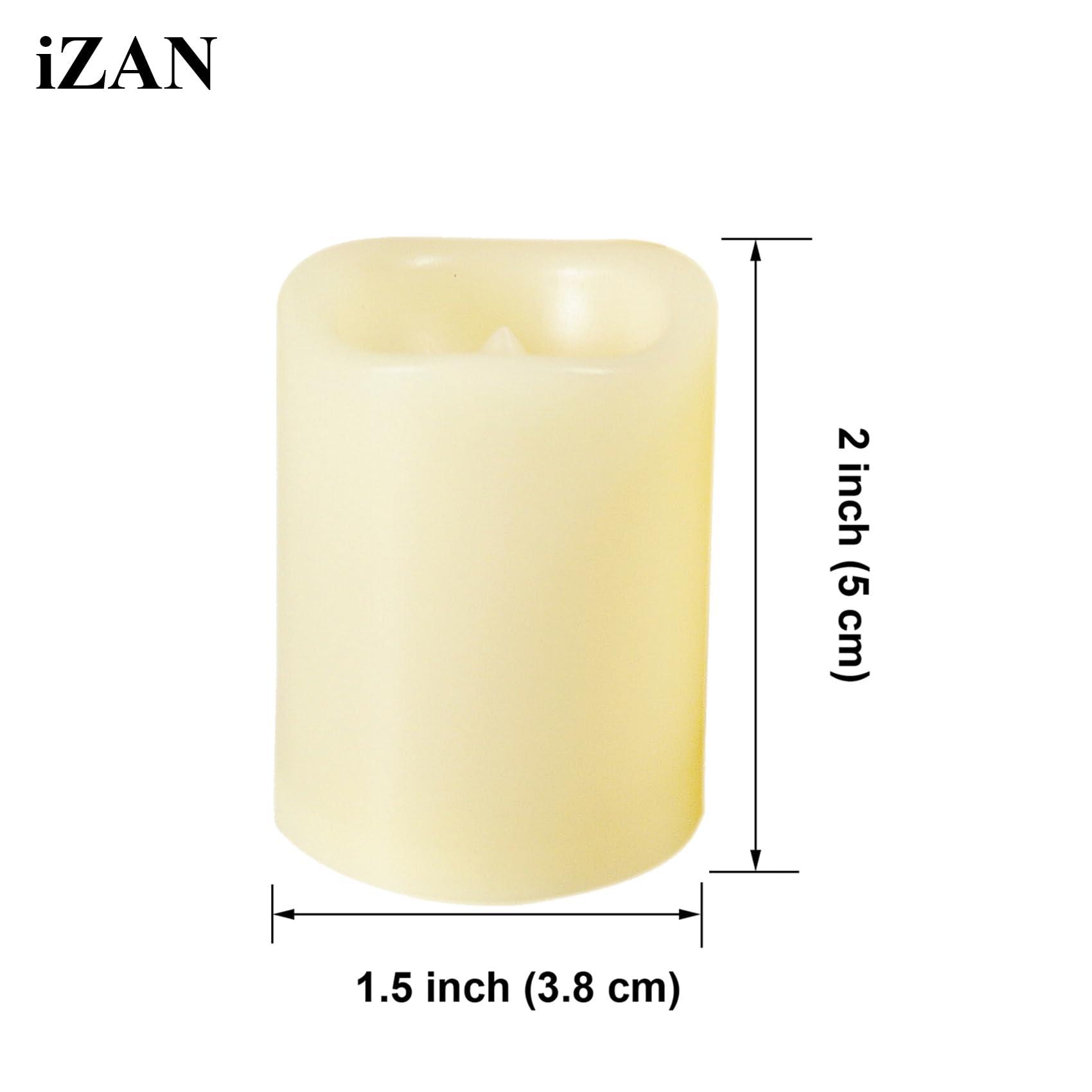 36 Pack Flameless Battery Operated LED Votive Candles Flickering Electric Fake Tea Lights Candle Bulk Set for Christmas Home Party Decorations Wedding Supplies 1.5x2 inch Batteries Included - Image 2