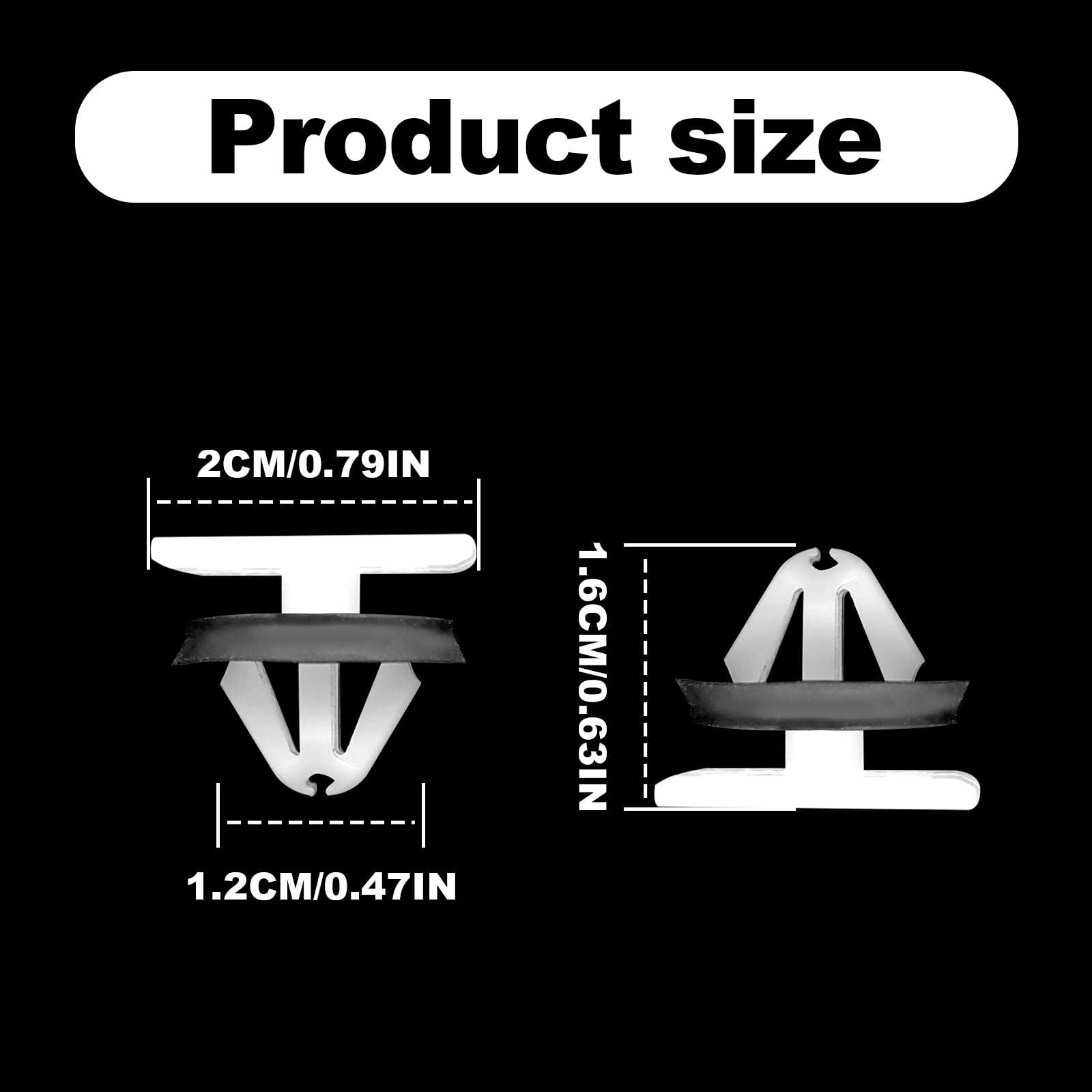 30 PCS Rocker Panel Moulding Clip, Panel Retainer Clip Replacement for GM Chevrolet Equinox Cruze Buick GMC Impala Sonic Acadia Terrain Enclave Cadillac CT6 XT5 XTS - Image 2