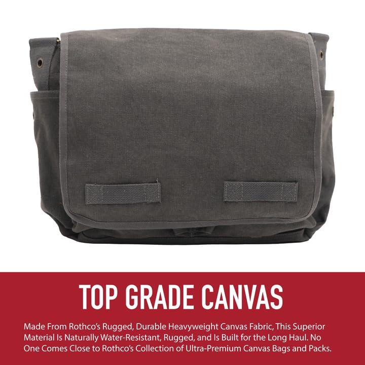 Rothco Classic Canvas Messenger Bag - Image 4