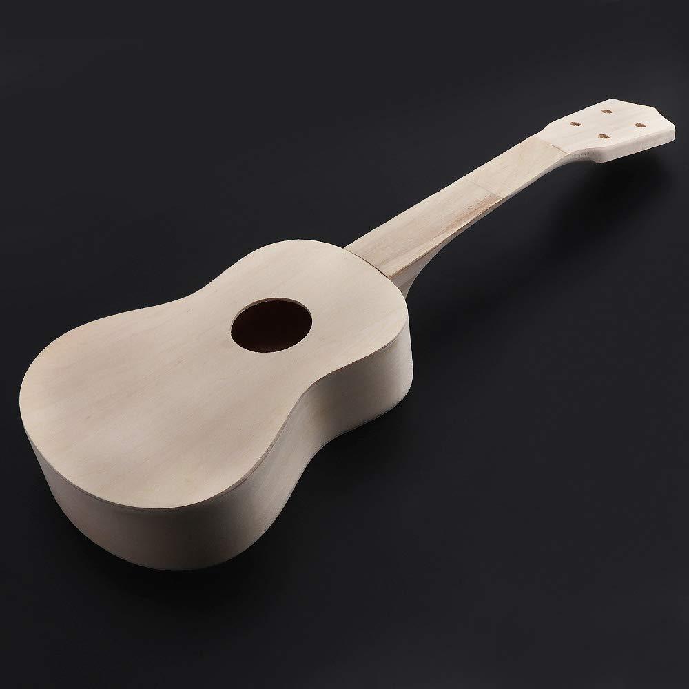 OriGlam 21 Inch DIY Ukulele Kit, Make Your Own Ukulele DIY Kit, Soprano Hawaii Ukulele Kit, Ukulele Hawaii Guitar Handwork Kit with Installation Tools for Kids, Friends, Family, Amateur - Image 7