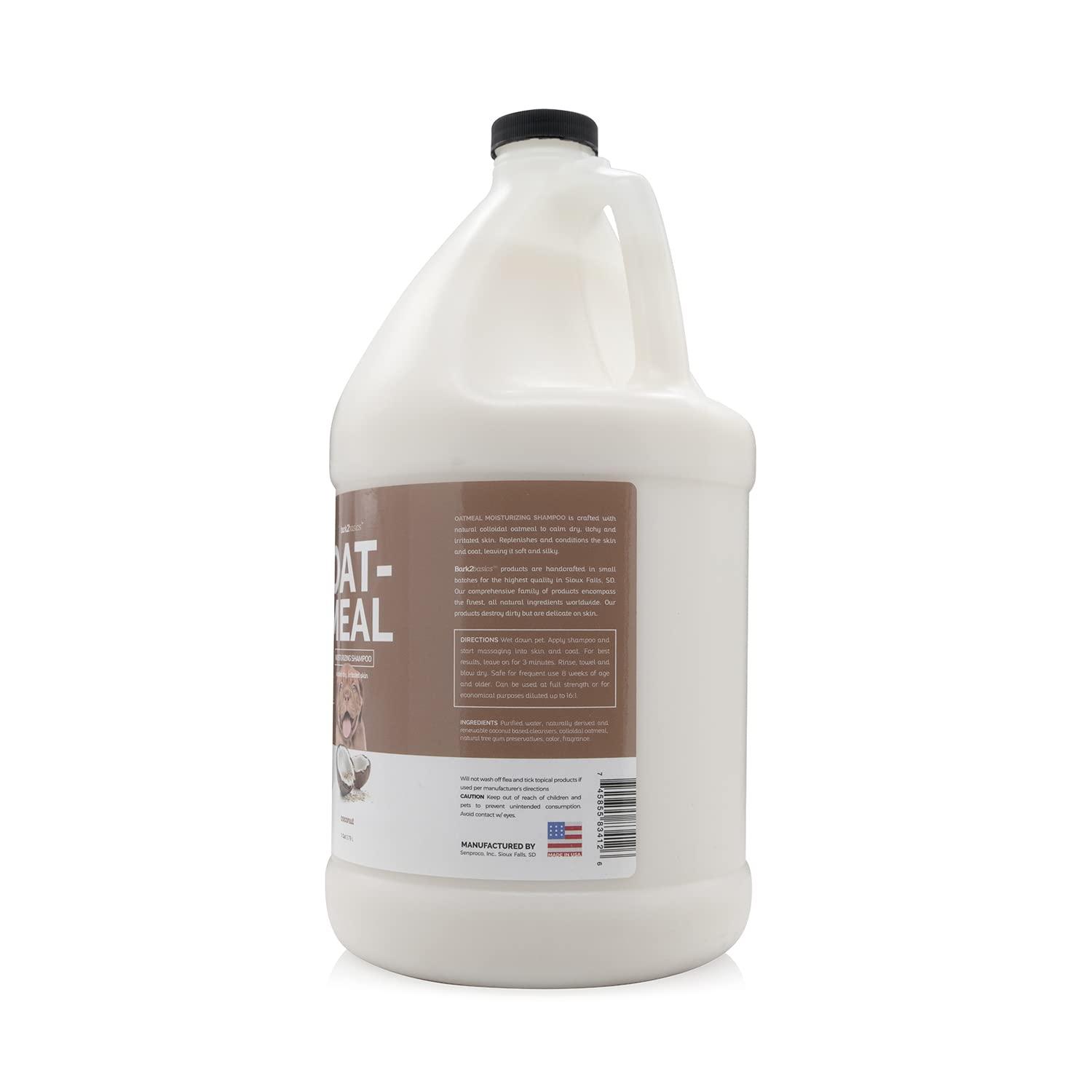 Bark2Basics Oatmeal Dog Shampoo, 1 Gallon - Natural Colloidal Oatmeal, Natural Ingredients, Calms Dry Itchy Irritated Skin, Moisturizes and Soothes the Skin and Coat, Professional Grade - Image 2