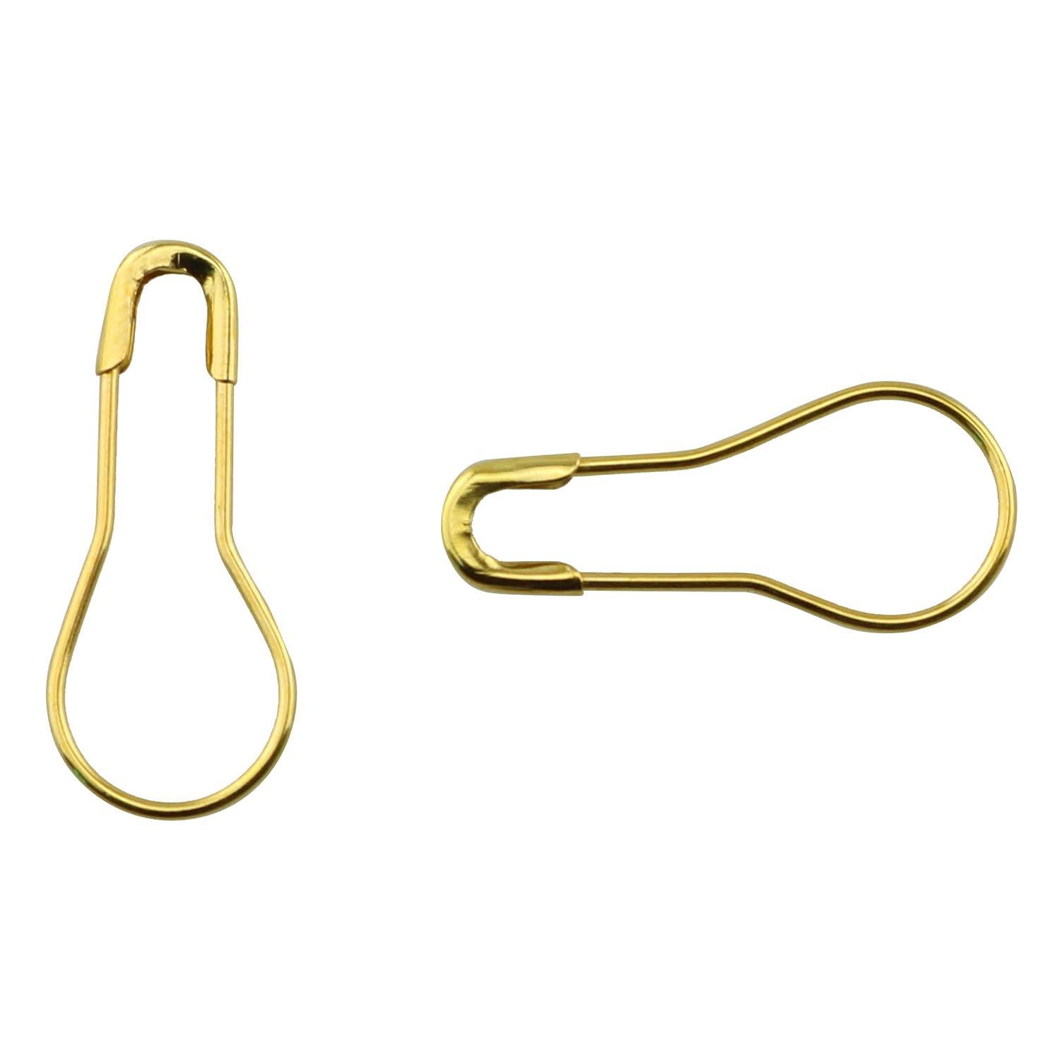 Tegg Safety Pin 500PCS Gold Gourd Shape Metal Fastening Safety Clips for Jewellery Costume Tag and DIY Bulb Pin - Image 5