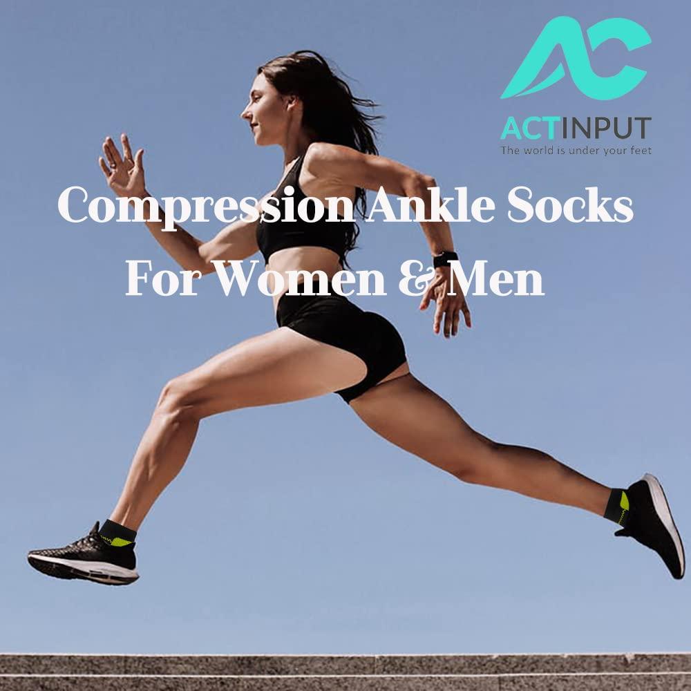 ACTINPUT Compression Socks Plantar Fasciitis for Women Men - 8-15 mmHg Best for Athletic,Support,Flight Travel,Nurses,Hiking - Image 3