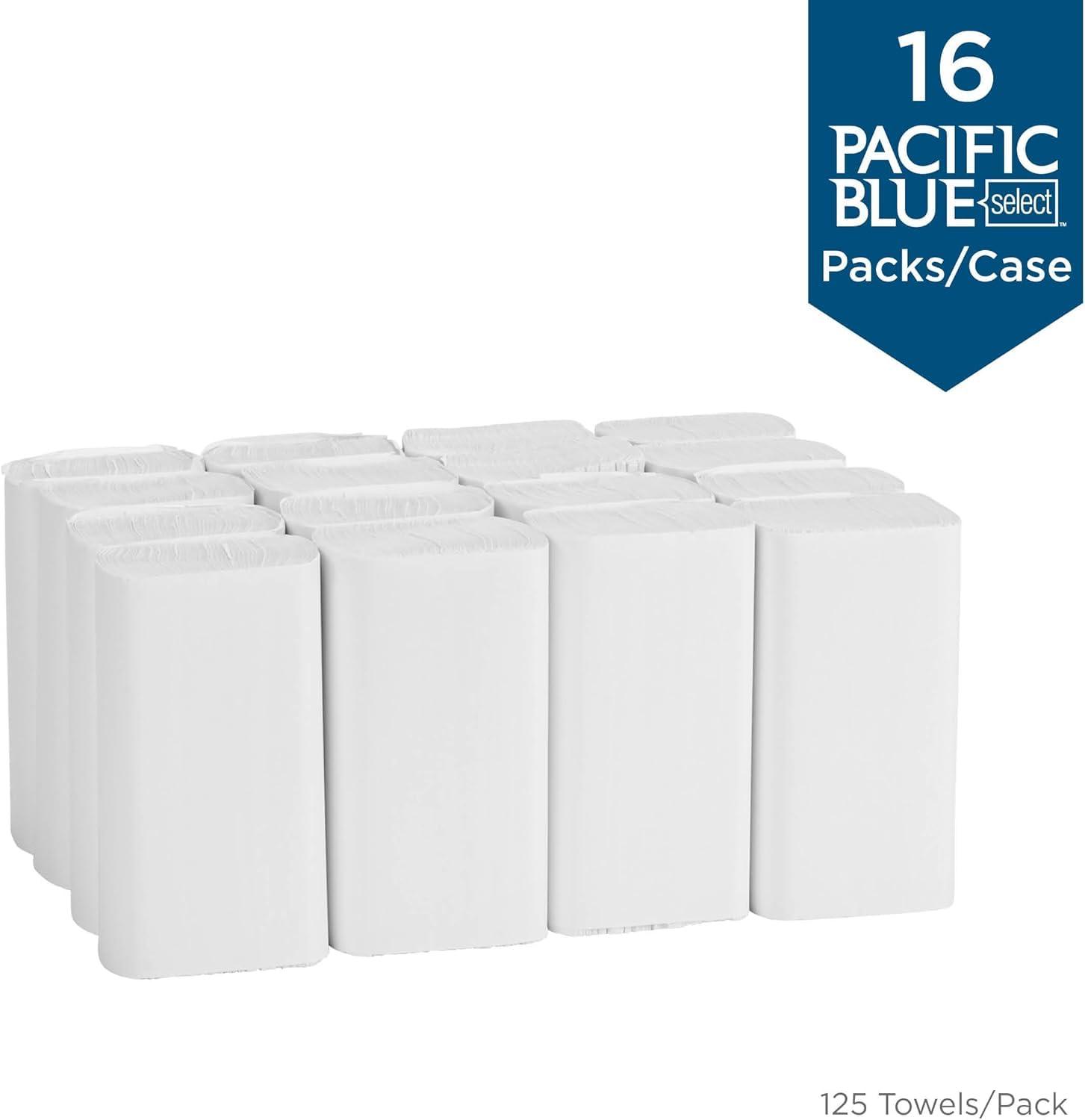 Pacific Blue Select Multifold Premium 2-Ply Paper Towels (Previously Signature) by GP PRO, White, 21000, 125 Per Pack, 16 Packs Per Case - Image 4