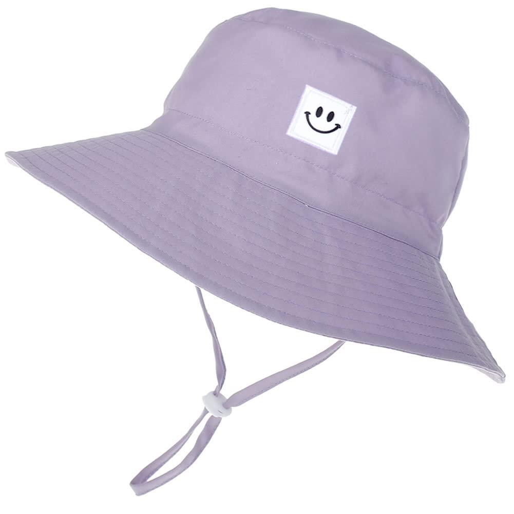 MaxNova Baby Sun Hat Smile Face UPF 50+ Toddler Bucket Hat for Boys Girls 0-7 Years - Image 3