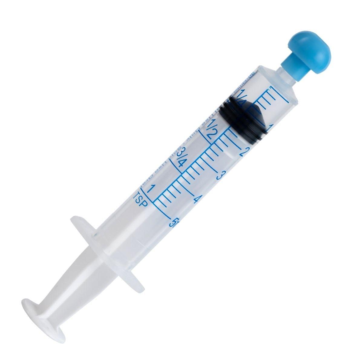 ONE-CARE 5ml Oral Syringe with Cap - Sterile, Individually Wrapped - 100 Syringes, Slip Tip, Uses include oral administration of medicine for infants, adults and animals - Image 8