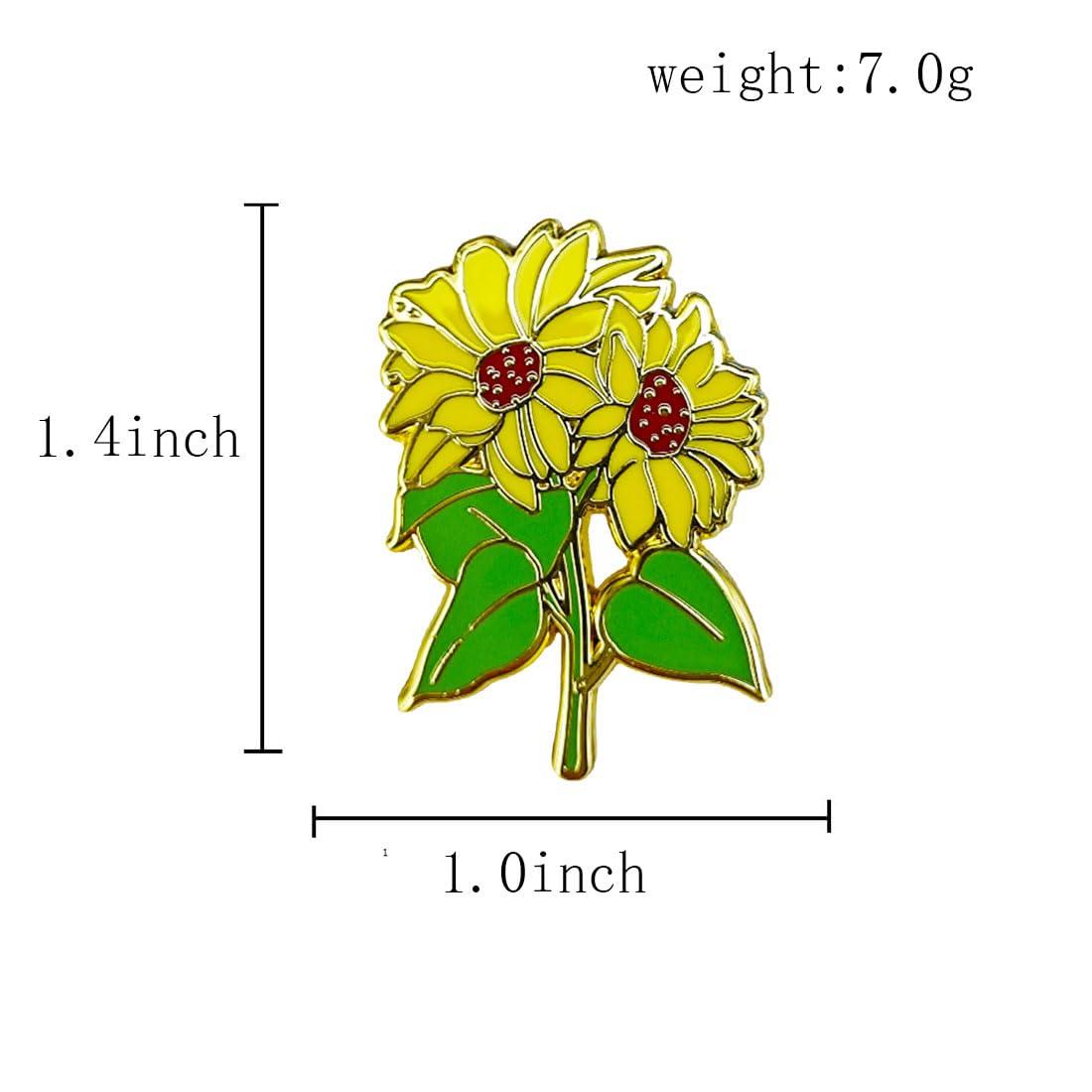 Ficsowy Cute Floral Kawaii Pins Alloy Enamel Lapel Pin for Clothing Jackets Backpacks Clothes Caps Bags Hats Decorations - Image 6