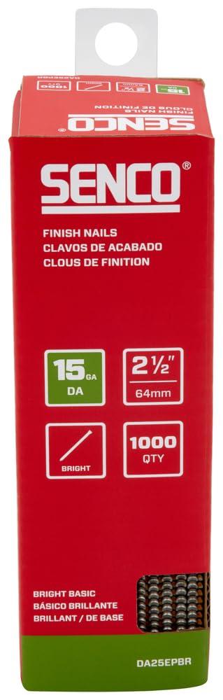 Senco DA25EPB 15 Gauge by 2-1/2 inch Length Bright Basic Finish Nail (3,000 per box)