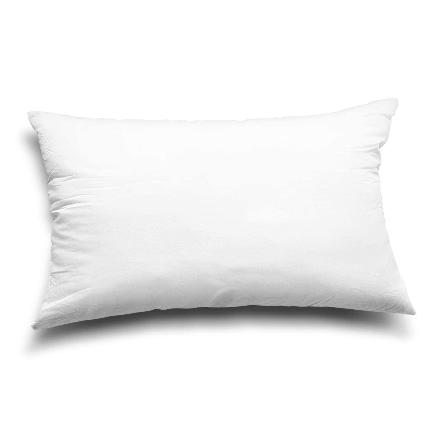 EDOW Throw Pillow Inserts, Set of 2 Lightweight Down Alternative Polyester Pillow, Couch Cushion, Sham Stuffer, Machine Washable. (White, 12x20) - Image 5