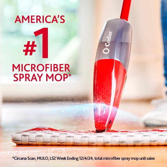 O-Cedar ProMist MAX Microfiber Spray Mop Removes 99% of Bacteria with just Water, Features 1 Extra Refill - Image 3
