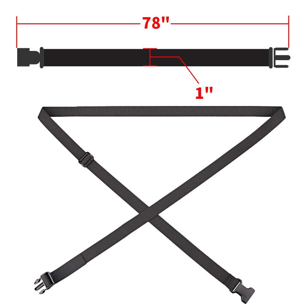 MAGARROW 78" x 1" Strap Buckle Packing Straps Adjustable 1-Inch Belt - Image 2