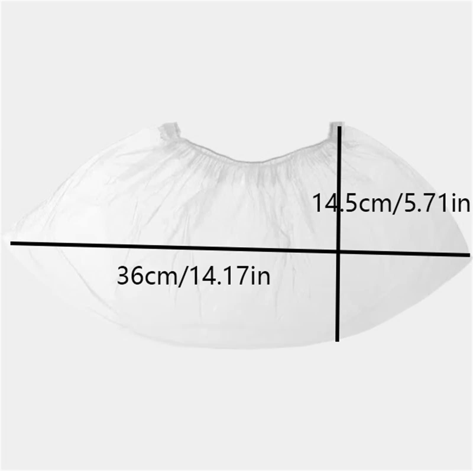 Typutomi Disposable Shoe Covers Waterproof,100pcs(50 Pairs) Clear Shoe Protectors Covers Non Slip Household Indoor Thickened Foot Covers - Fits Most Shoes - Image 2