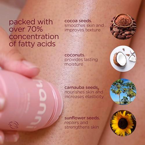HANNI Fatty Body Moisturizer Stick with Fatty Acids, Travel Size Friendly Solid Lotion for Plumping and Hydration, Fragrance-Free and Safe for Sensitive Skin, 2.5 oz - Image 6