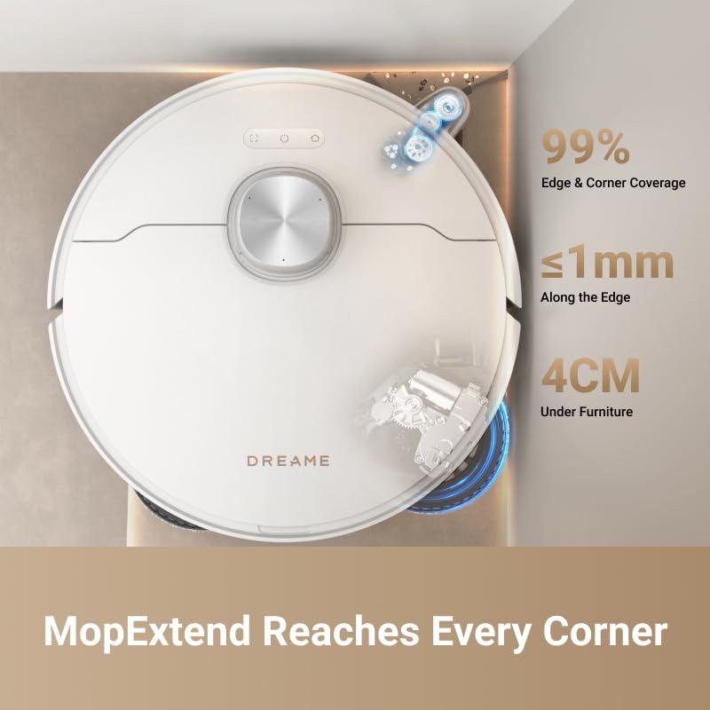 DREAME L40 Ultra Robot Vacuum with Removable & Liftable Mop, Extendable & Liftable SideBrush, 11,000Pa Suction, 149℉ Mop & Washboard Self Cleaning, Auto-Empty, Auto Refill, Voice Control - Image 2