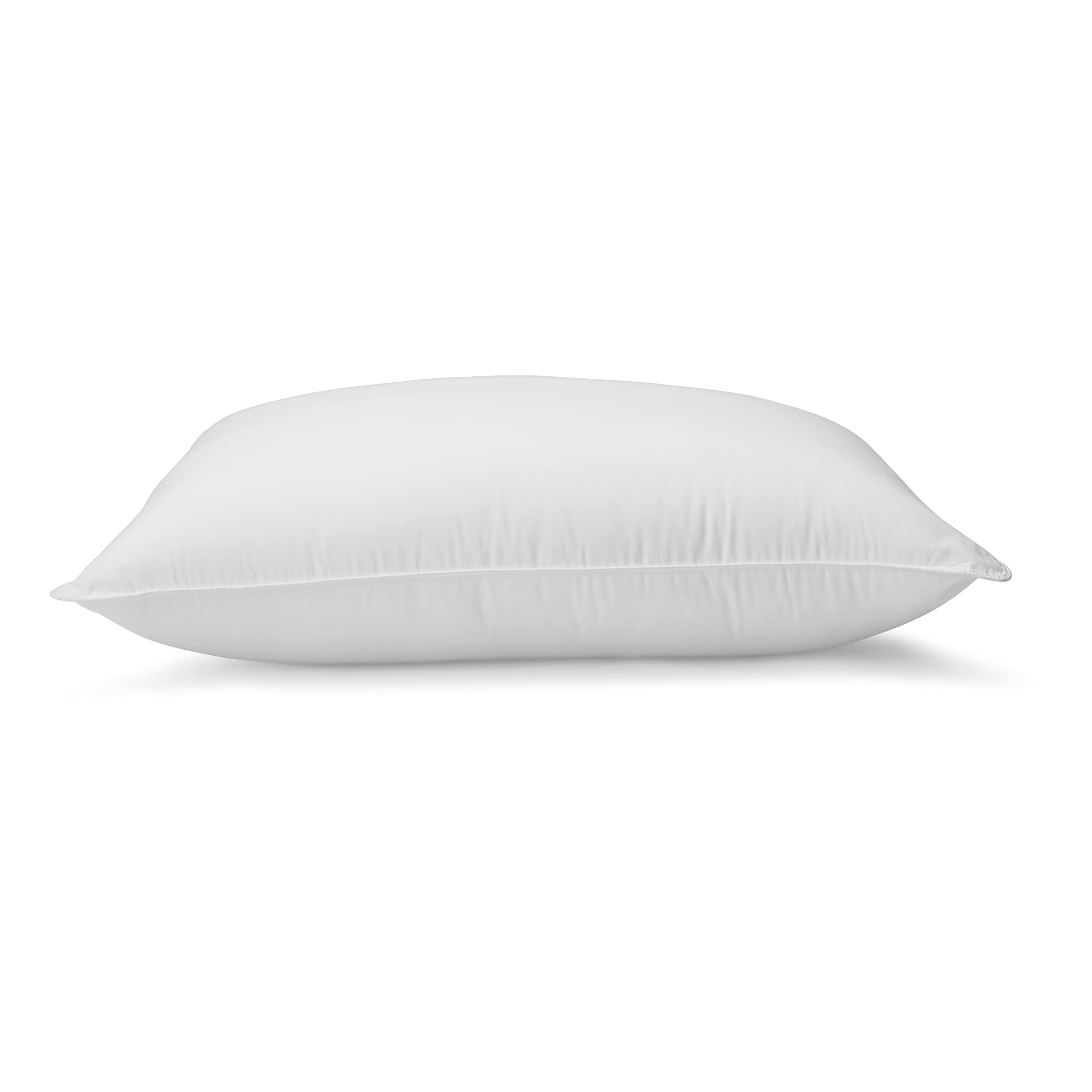Amazon Basics Down Alternative Pillow for Back Side Sleepers, Medium Density, Standard Size, 26" x 20", 2-Pack, White - Image 5