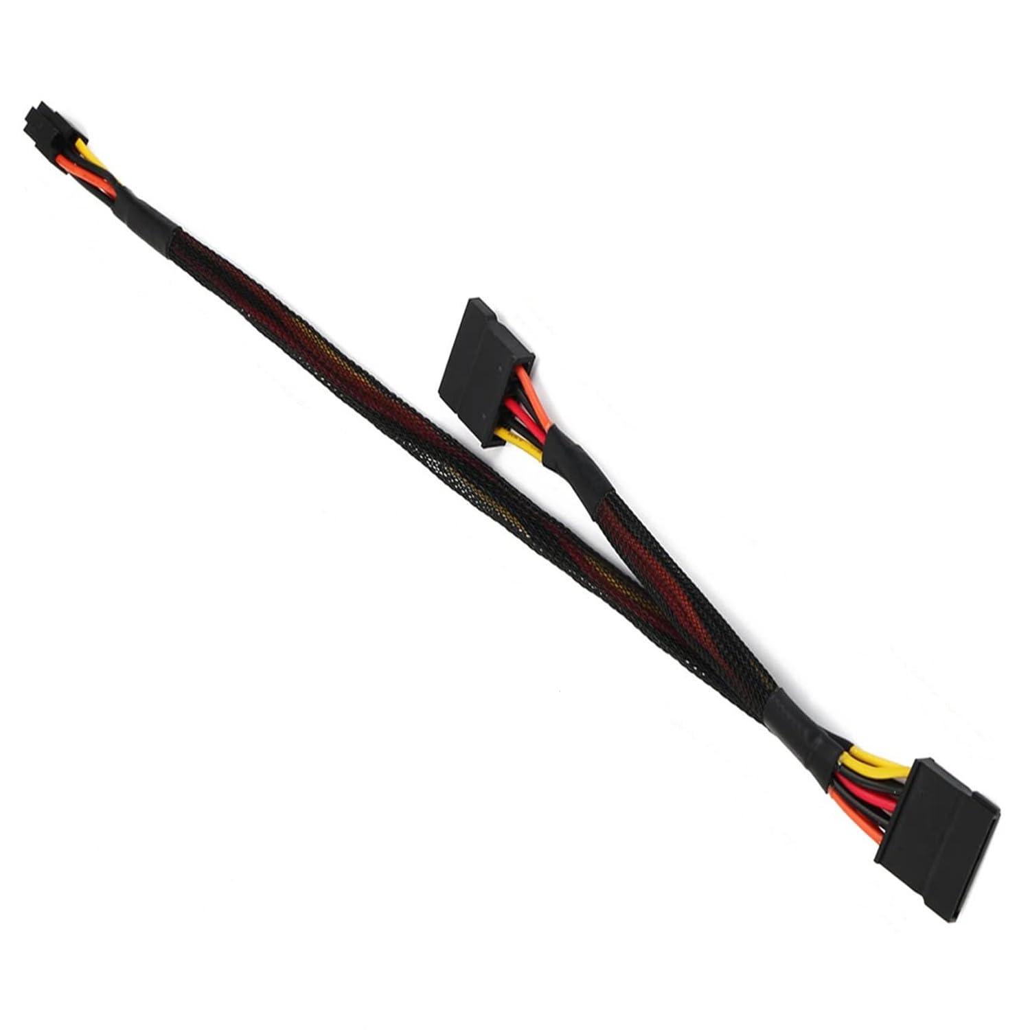 ALINNA SATA 15 Pin x2 to Mini 6 Pin ATX Cord Compatible with Dell Inspiron 3653 3650 HDD SATA Power Cable 12inch/30cm - Image 7