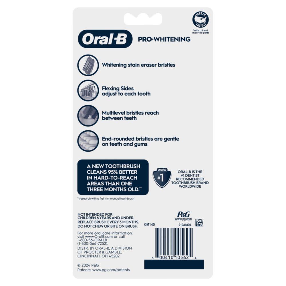Oral-B 3D White Pro-Flex Toothbrushes, Soft, 6 Count - Image 7