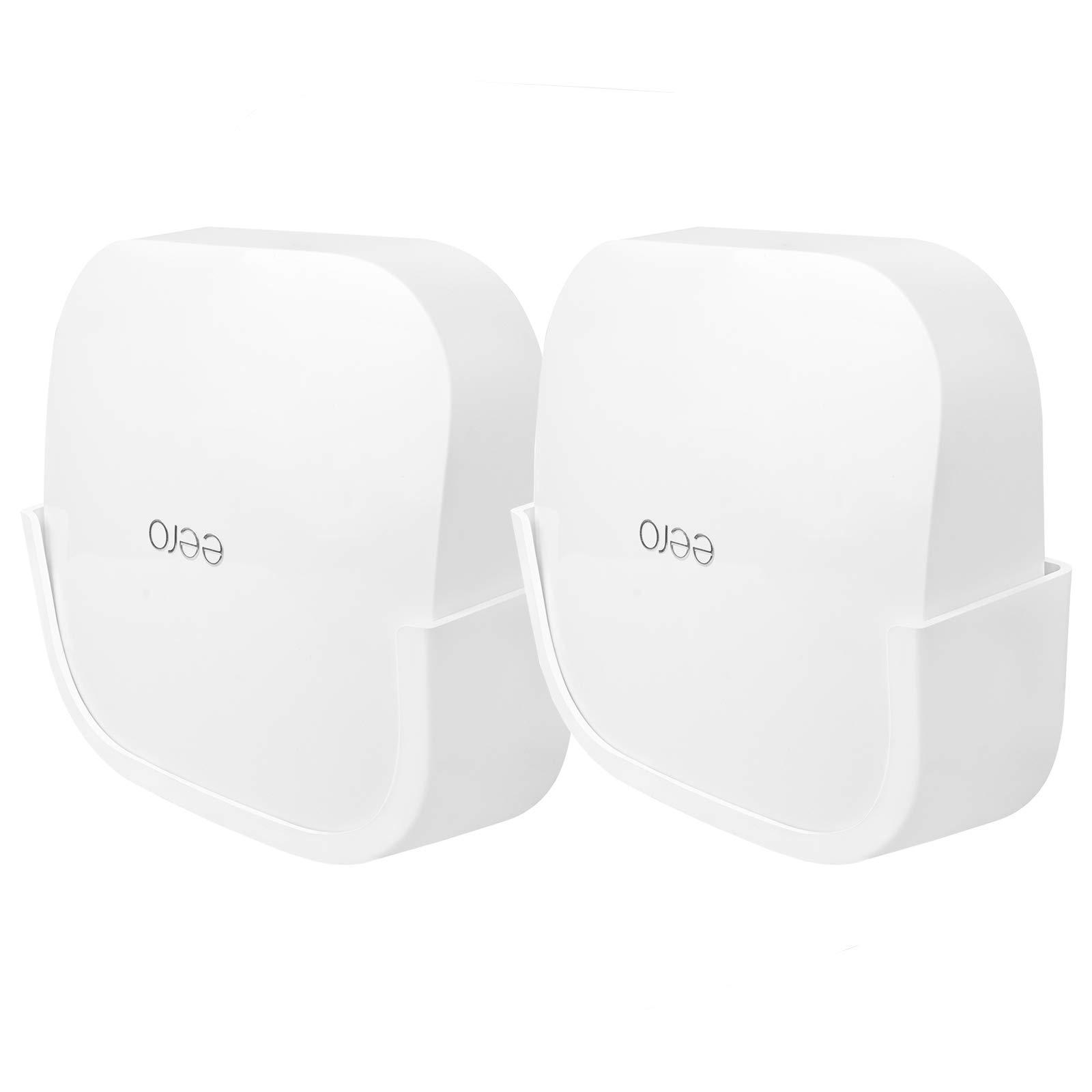 𝗛𝘂𝗮𝗳𝗹𝘆 2Pcs Screwless Wall Mount Bracket for Eero Pro 6 Wifi, VHB Stick On Holder, Strong Adhesive Holder, No Tools No Drilling No Hole