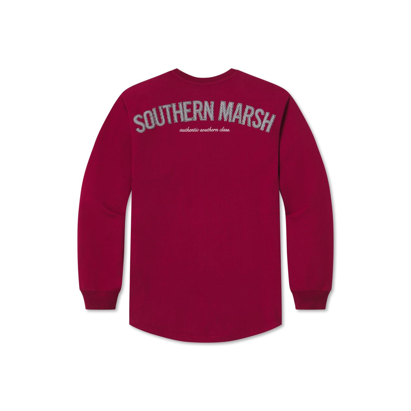 Southern Marsh Women’s Original Rebecca Jersey T-Shirt – Long Sleeve Casual Graphic Tee
