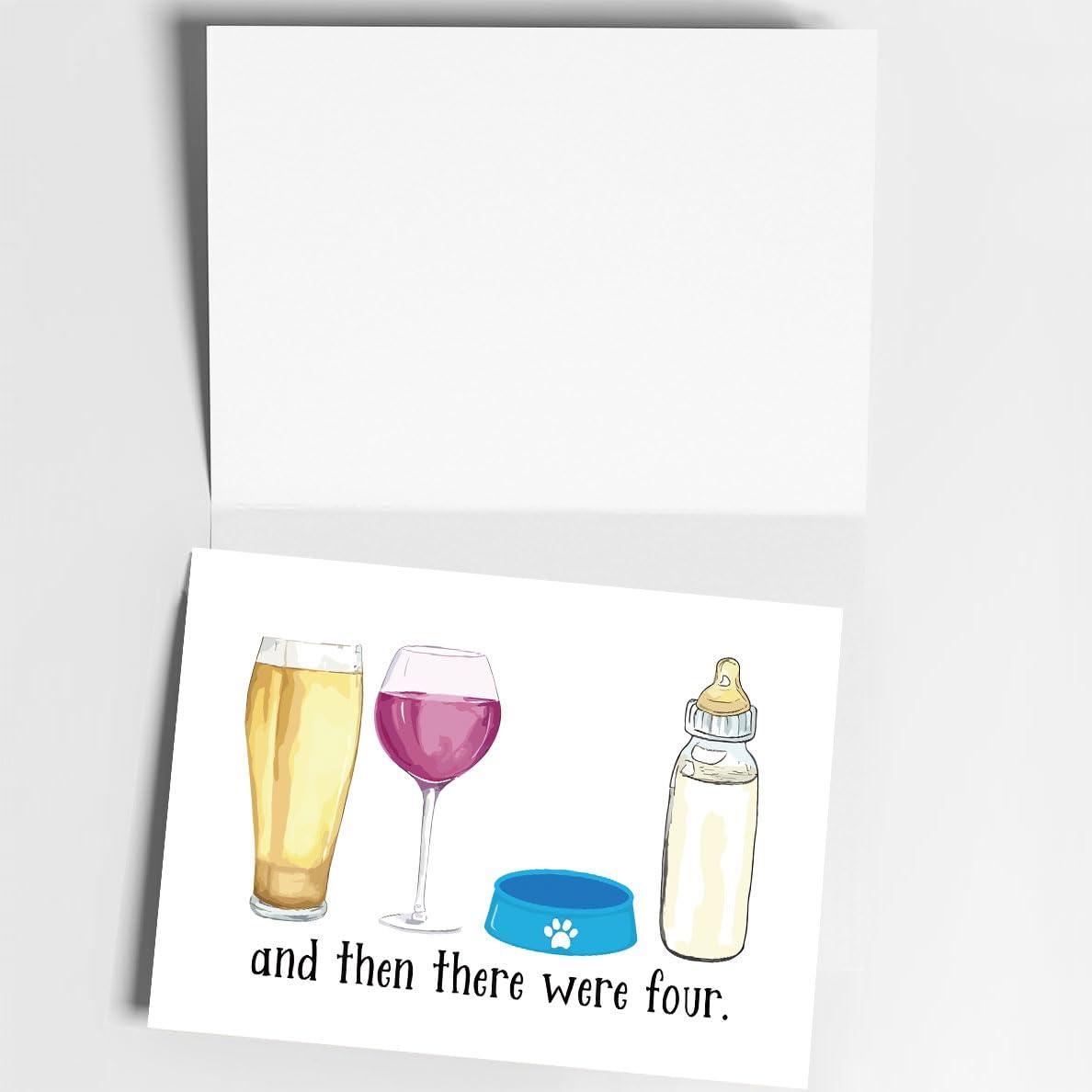 Hqulpr Lovely Baby Shower Congratulations Card - Funny New Born Card for Pregnant Couple, Parents - Image 4
