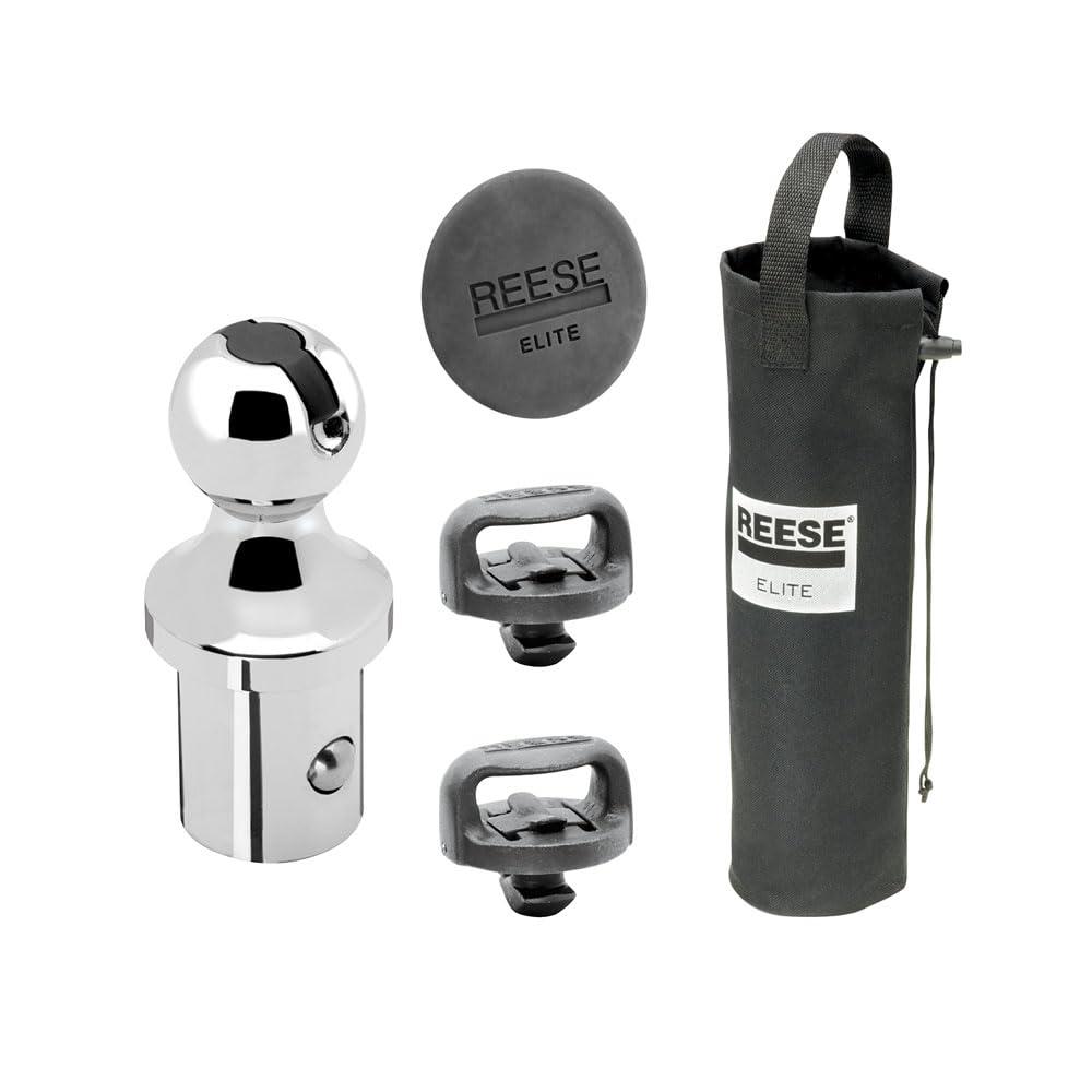 Reese Towpower 30137 Elite Series Gooseneck Hitch Head Accessory, Kit, Gooseneck Hitch Ball, Storage Bag, Safety Chains, Hole Cover