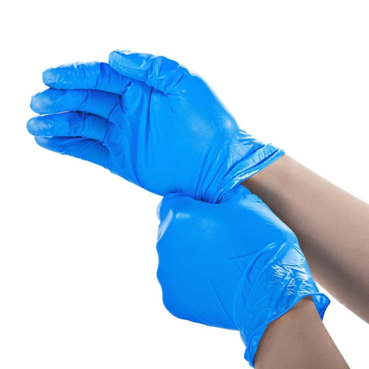 Basic Medical Synmax Vinyl Exam Gloves - Latex-Free & Powder-Free Disposable Glove - Large, BMPF-3003(1000 Pcs) - Image 2