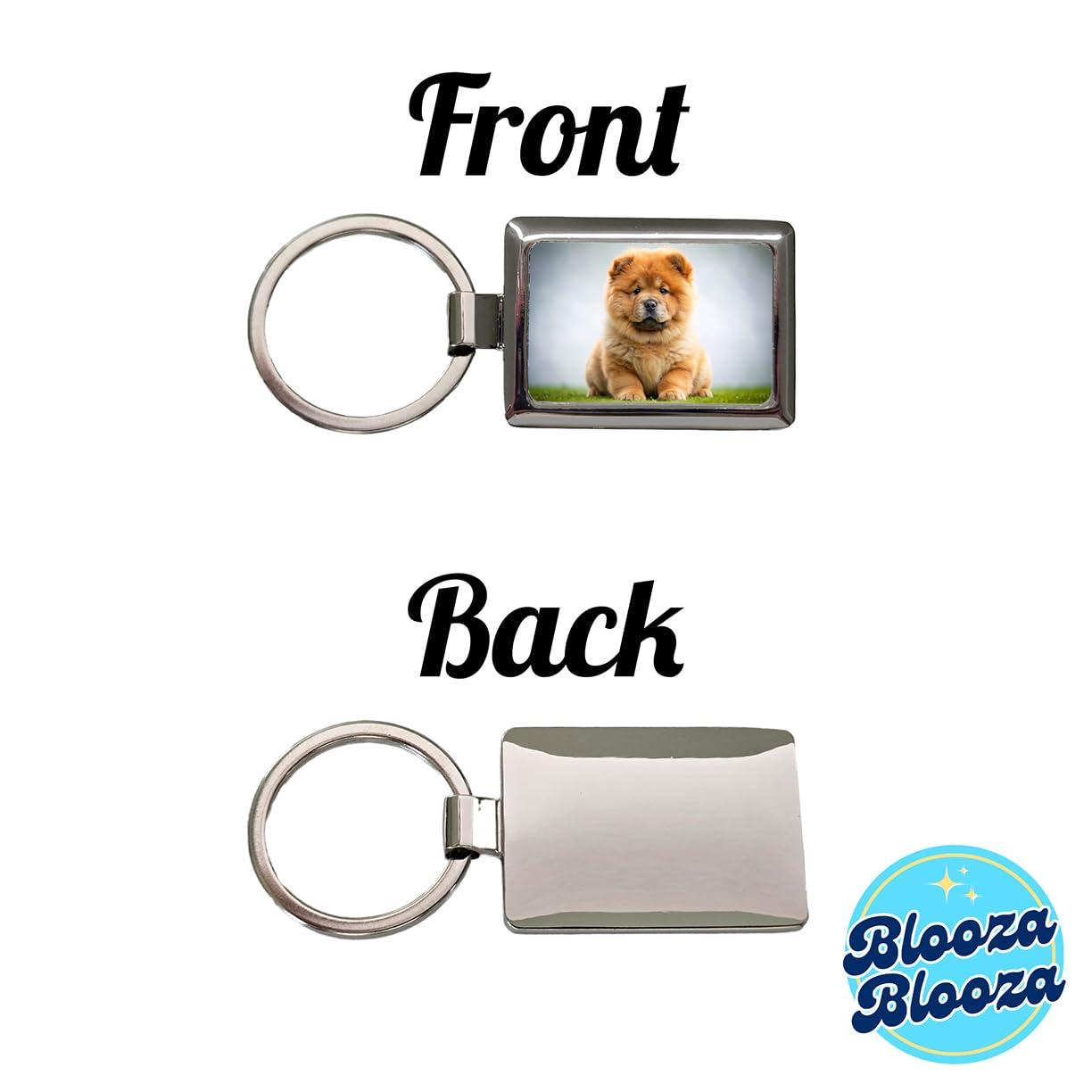 Blooza Blooza Chow Chow Dog Puppy Photo Rectangle Metal Keychain - Image 4