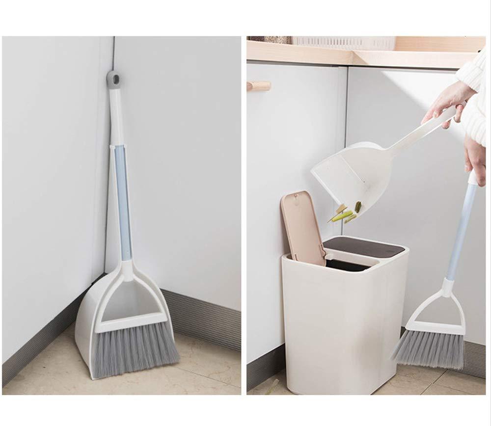 Xifando Mini Broom with Dustpan for Kids,Little Housekeeping Helper Set (White+Grey) - Image 6