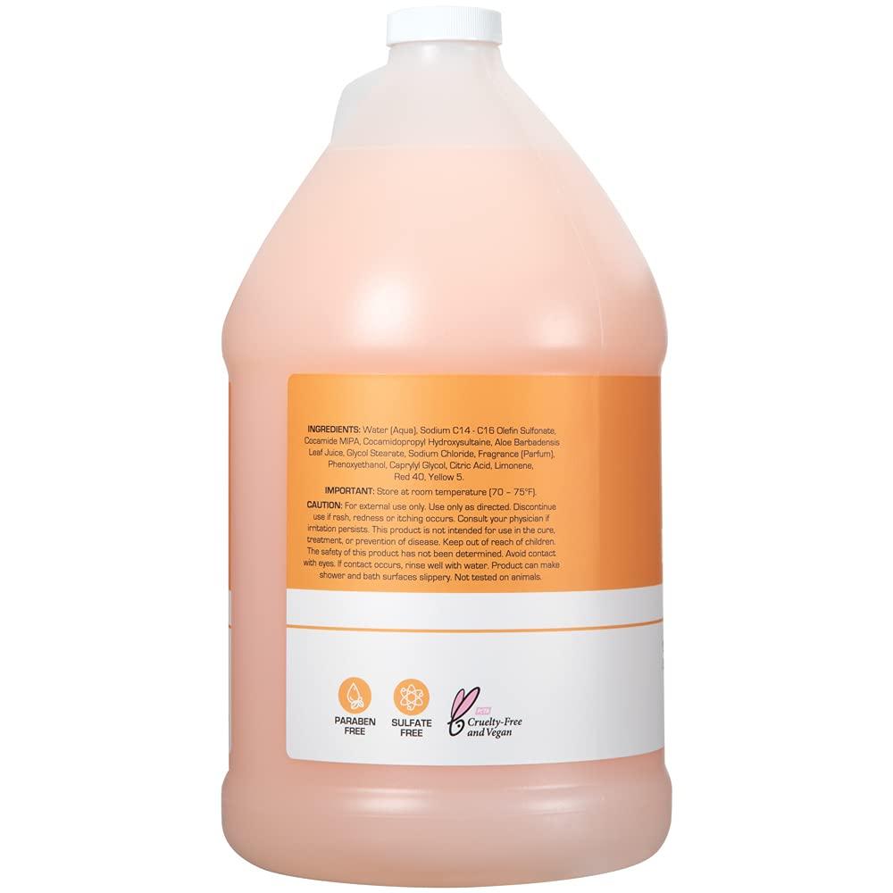 Ginger Lily Farms Club & Fitness Nourishing Body Wash, 100% Vegan & Cruelty-Free, Bath & Shower Gel for Men and Women, Citrus Scent, 1 Gallon (128 fl. oz.) Refill - Image 3