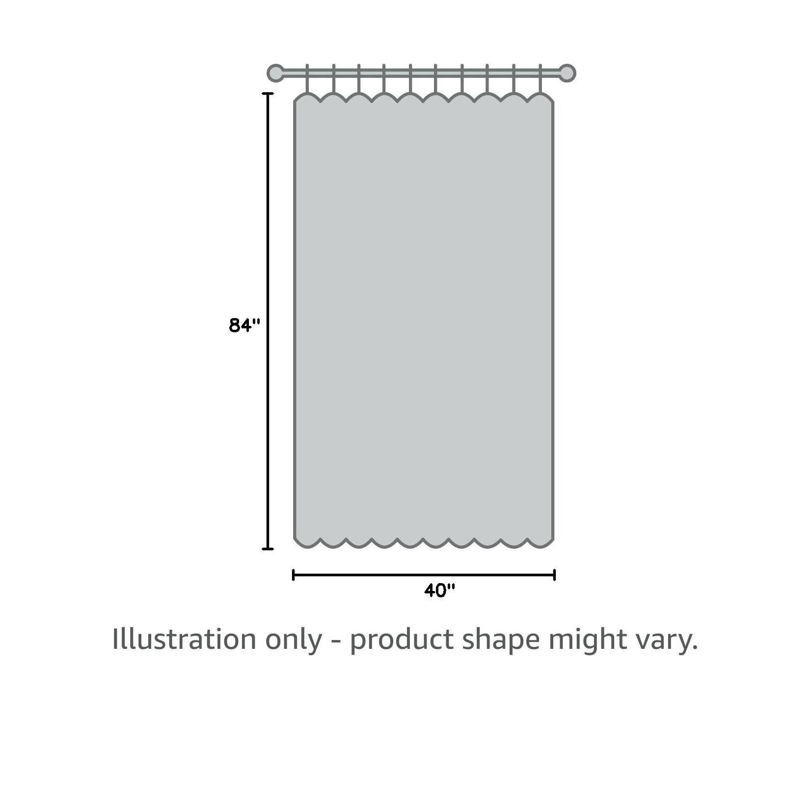 OWENIE Furman Sheer Curtains 84 inches Long for Bedroom Living Room 2 Panels Set, Light Filtering Window Curtains, Semi Transparent Voile Top Dual Rod Pocket, Grey, 40Wx84L inch, Total 84 Inches Width - Image 2