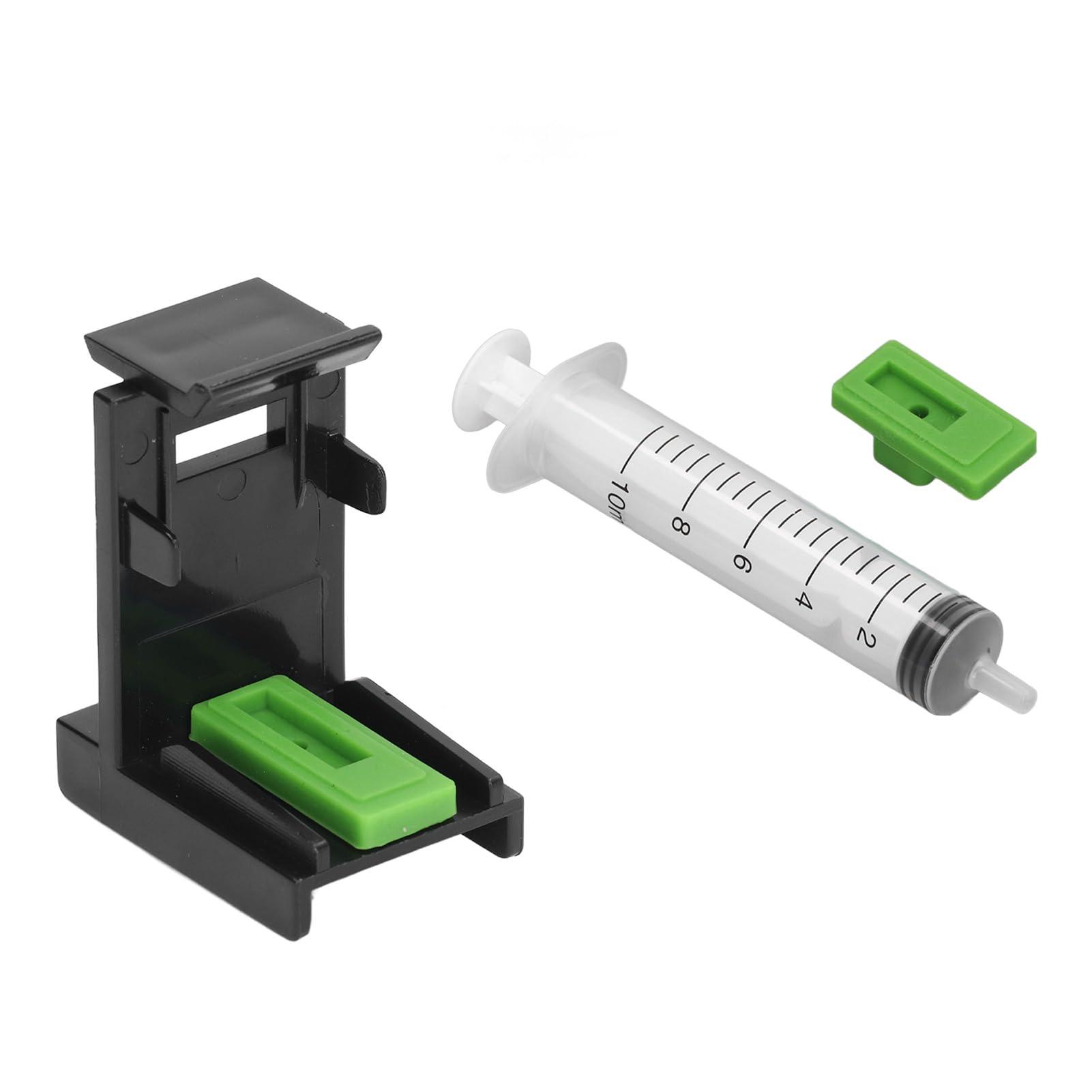 Ink Refill Clip, Ink Refill Tools, ABS PP Portable Ink Suction Holder Clip with Syringe for Hp Inkjet Ink s 745 746 47 57 705 706 810 811 210 211 - Image 2