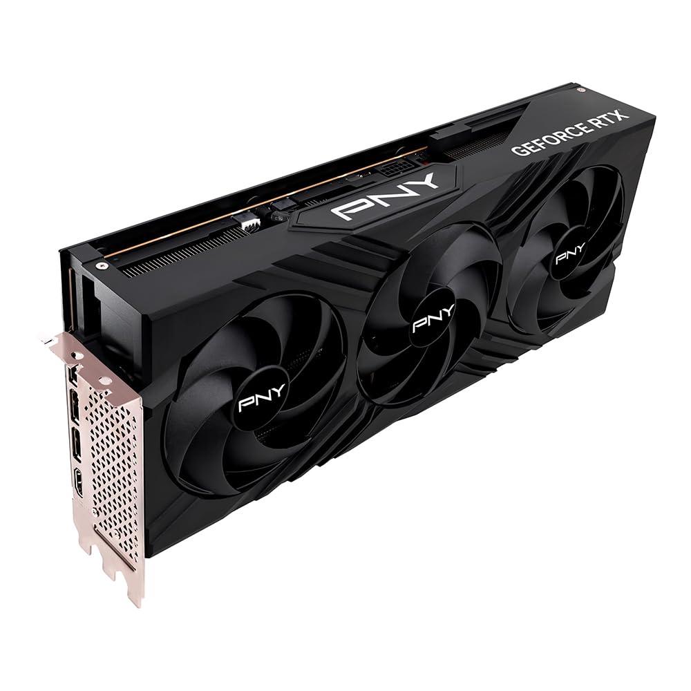 PNY GeForce RTX™ 4090 24GB Verto™ Triple Fan Graphics Card DLSS 3 (384-bit PCIe 4.0, GDDR6X, Supports 4k, Anti-Sag Bracket, HDMI/DisplayPort) - Image 4